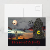 Carte postale Halloween (Devant / Derrière)