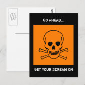 Carte postale Halloween (Devant / Derrière)