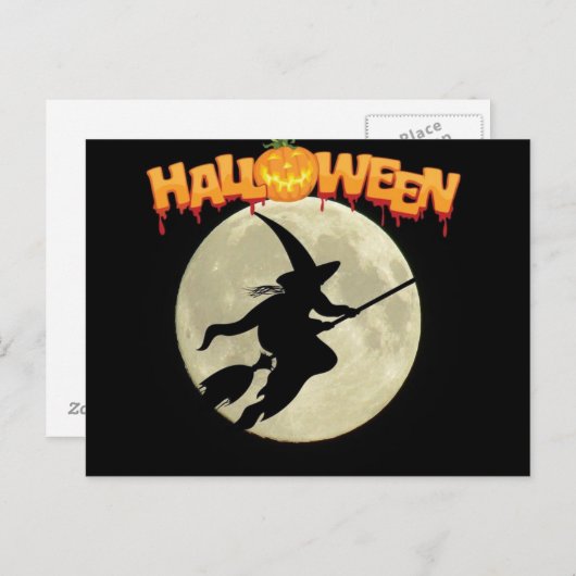Carte Postale Halloween (Devant / Derrière)