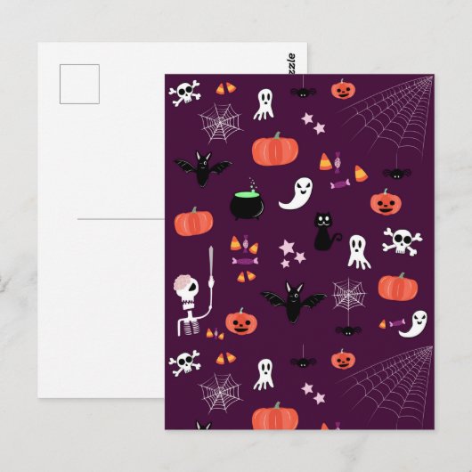 Carte Postale Halloween (Devant / Derrière)