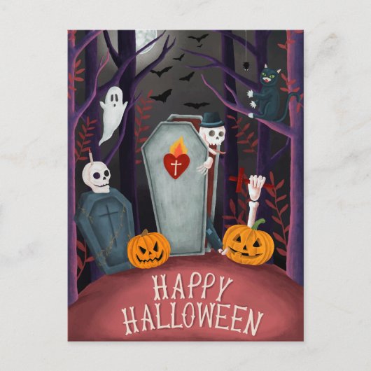 Carte Postale Halloween (Devant)
