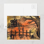 CARTE POSTALE HALLOWEEN (Devant / Derrière)