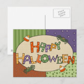 Carte postale Halloween (Devant / Derrière)