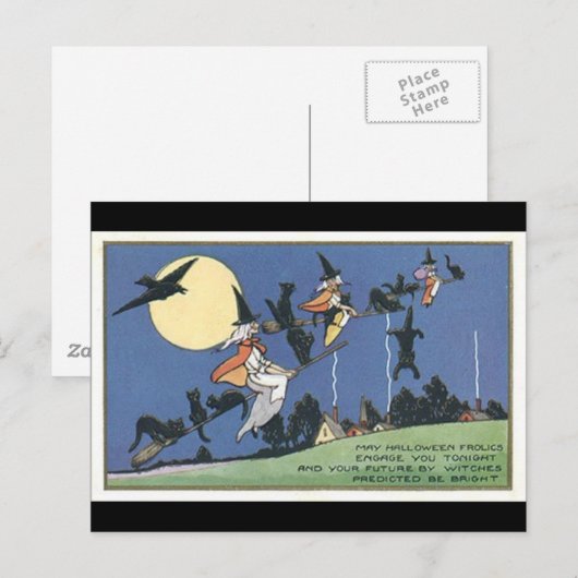 carte postale halloween (Devant / Derrière)