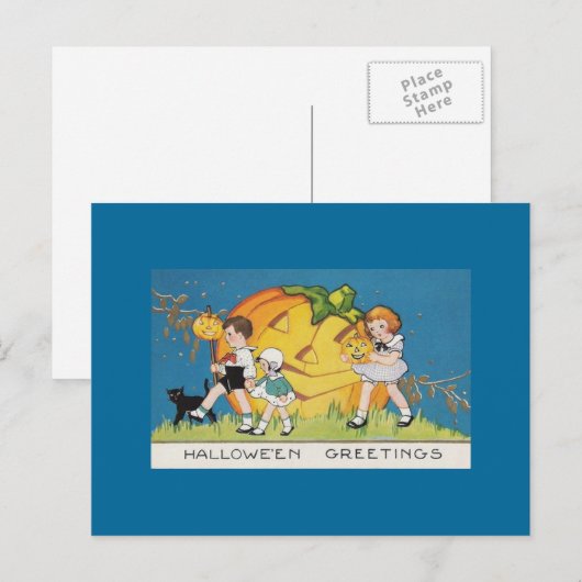 Carte Postale Halloween (Devant / Derrière)