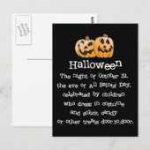 Carte Postale Halloween (Devant / Derrière)