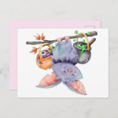 Carte postale Halloween (Devant / Derrière)