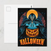 Carte postale Halloween (Devant / Derrière)