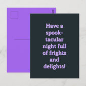 Carte postale Halloween (Devant / Derrière)