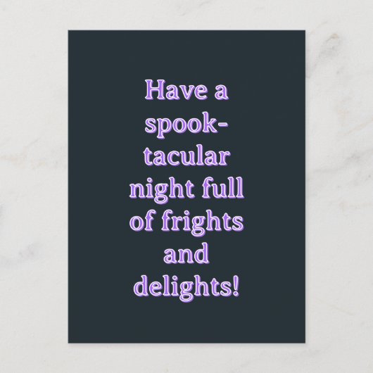Carte postale Halloween (Devant)