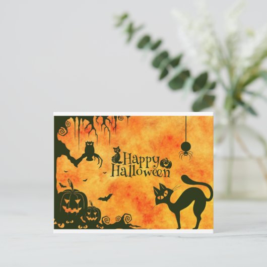 Carte postale Halloween (Debout devant)