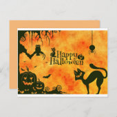 Carte postale Halloween (Devant / Derrière)