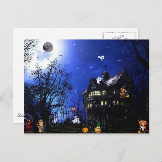 Carte Postale Halloween (Devant / Derrière)