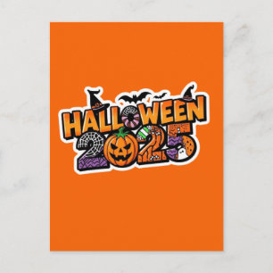 Carte Postale Halloween 2025 Magie – Citrouille festive