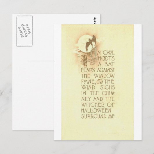 CARTE POSTALE HALLOWEEN-43 (Devant / Derrière)