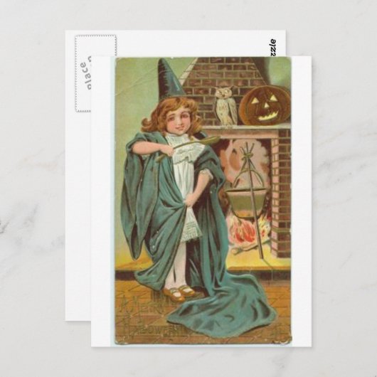 CARTE POSTALE HALLOWEEN-48 (Devant / Derrière)