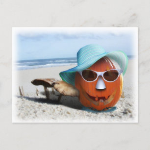 Carte Postale Halloween À La Plage