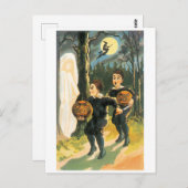 Carte Postale Halloween à l'ancienne (Devant / Derrière)