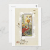 Carte Postale Halloween à l'ancienne (Devant / Derrière)
