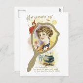 Carte Postale Halloween à l'ancienne (Devant / Derrière)