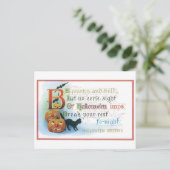 Carte Postale Halloween à l'ancienne (Debout devant)