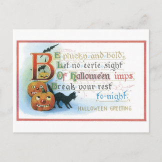 Carte Postale Halloween à l'ancienne