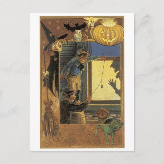 Carte Postale Halloween à l'ancienne (Devant)