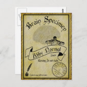 Carte postale Halloween Abby Normal (Devant / Derrière)