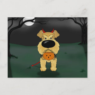 Carte Postale Halloween Airedale Terrier