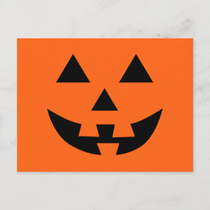 Carte Postale Halloween amusant Jack O’Lantern Face