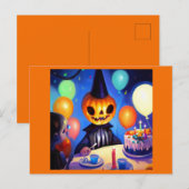 Carte Postale Halloween - Anniversaire 2 (Devant / Derrière)