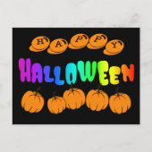 Carte Postale Halloween arc-en-ciel (Devant)