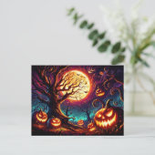 Carte postale Halloween Art Scène (Debout devant)