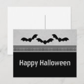 Carte Postale Halloween Batty, Grey Léger (Devant / Derrière)
