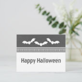 Carte Postale Halloween Batty, gris foncé (Debout devant)