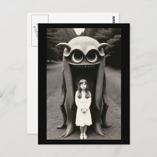 Carte postale Halloween Bizarre (Devant / Derrière)