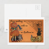Carte Postale Halloween bizarre (Devant / Derrière)