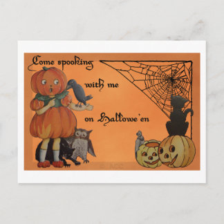 Carte Postale Halloween bizarre