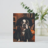 Carte Postale Halloween Boston Terrier (Debout devant)