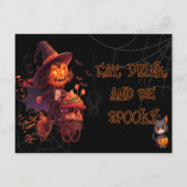 Carte postale Halloween brillante dans le noir (Dos)