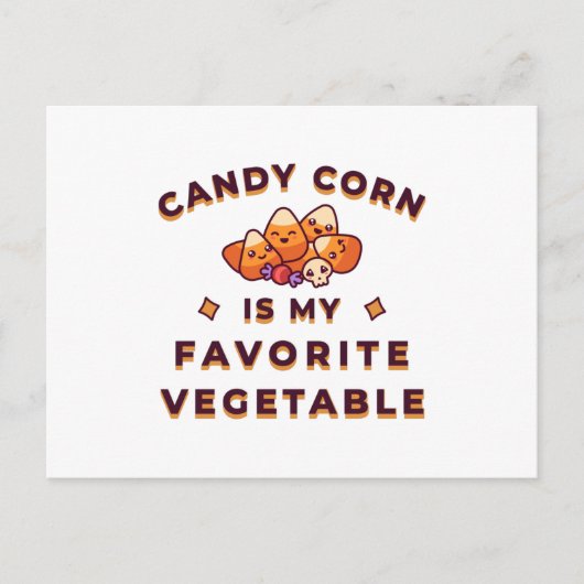 Carte Postale Halloween Candy Corn (Devant)