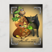 Carte postale Halloween Cat and Mouse Games (Devant)