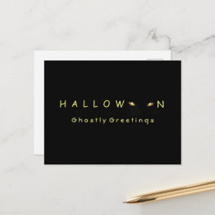 Carte Postale Halloween Cat Eyes