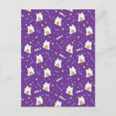 Carte postale Halloween Cat Ghost (Devant)