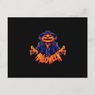 Carte Postale Halloween character jack o lantern terror