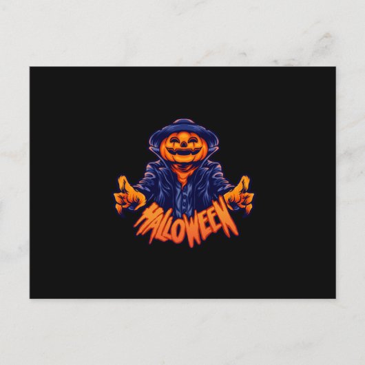 Carte Postale Halloween character jack o lantern terror (Devant)