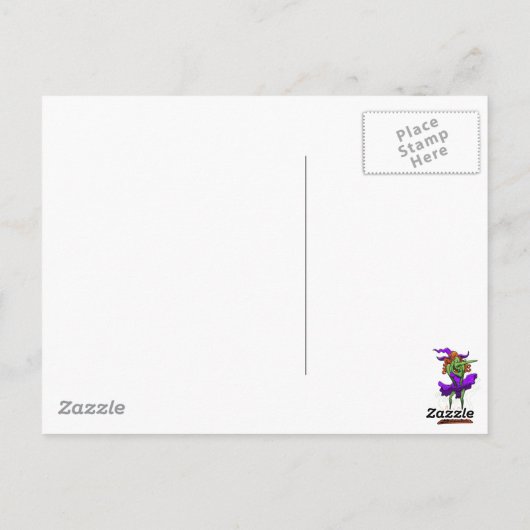 Carte Postale Halloween Charming Witch (Dos)