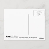 Carte postale Halloween Chat Kitten Ghost Art Citr (Dos)