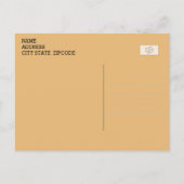 Carte Postale Halloween Chat Kitty Noir, Jack-o'-lantern Citroui (Dos)