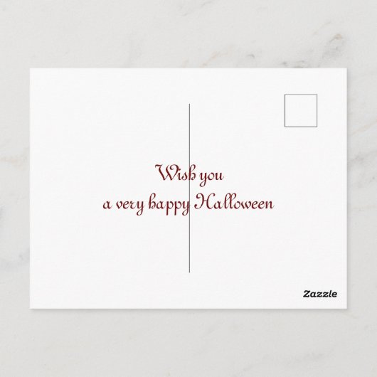 Carte Postale Halloween Creative Citrouille Vegetable Design (Dos)